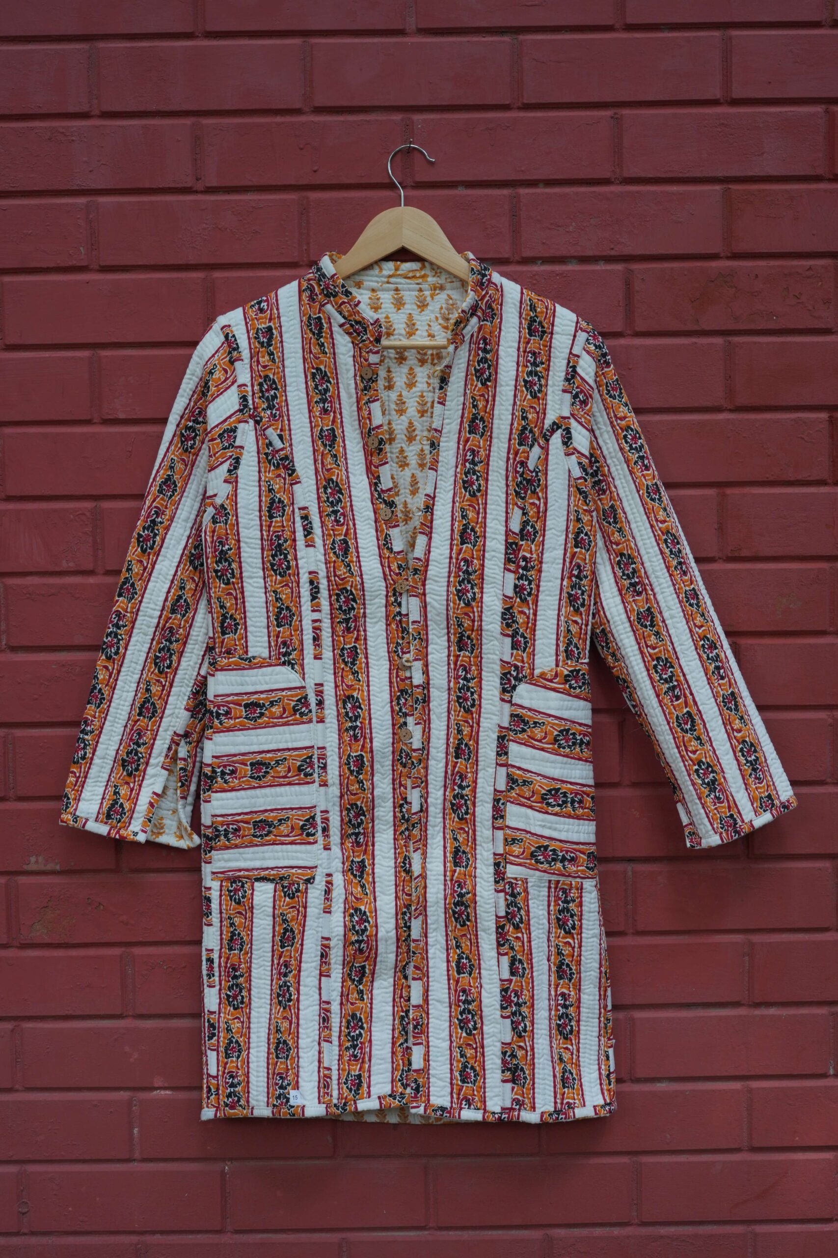 Womens Multti Color Velvet Embroidered Jacket with Floral Design - Image 4